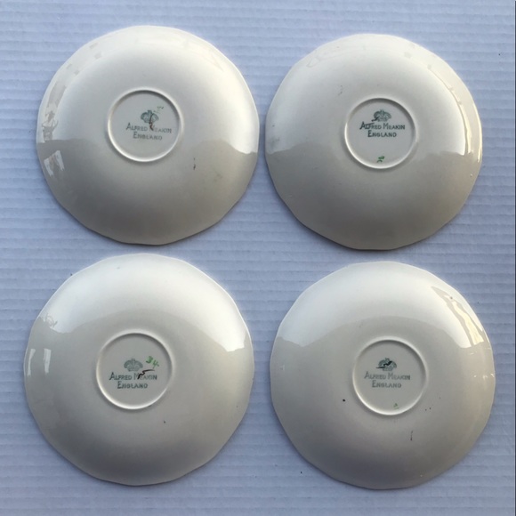 Set Of 8 Alfred Meakin ‘Ferndale’’ 4 Saucers & 4 Dessert/Bread/Pie Plate… - Picture 8 of 11